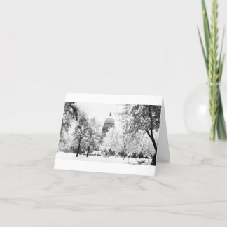 Carte Le capitol de l'Idaho sous la neige