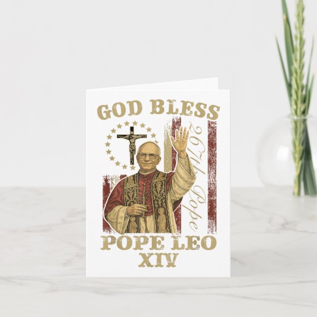 Carte Le cardinal Robert Prevost le pape Leo Xiv 2 (Devant)