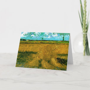 Carte Le champ de blé avec les cieux, Van Gogh Fine Art