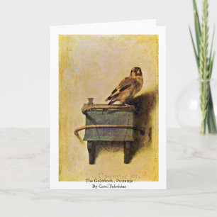 Carte Le chardonneret., Puttertje par Carel Fabritius