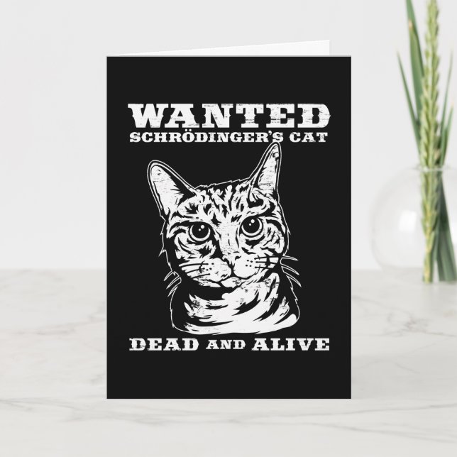 Carte Le chat de Schrodinger voulait mort ou vivant (Devant)