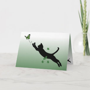 Carte Le chat et le papillon