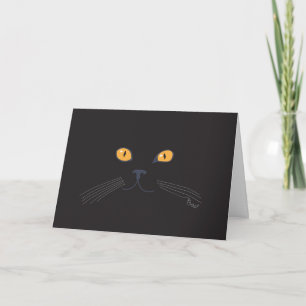 Carte Le chat noir huent !