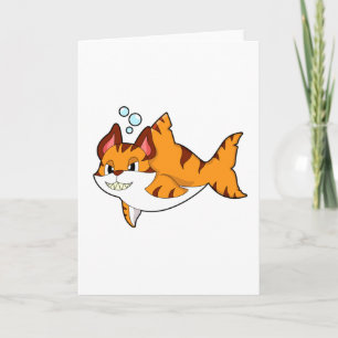 Carte Le chat tigre comme requin dans l'eau.PNG