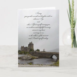 Carte Le château d'Eilean Donan pensant à vous cardent