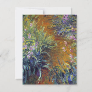 Carte Le chemin à travers les Irises par Claude Monet