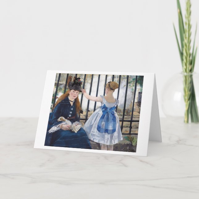 Carte Le Chemin de fer, Edouard Manet (Devant)