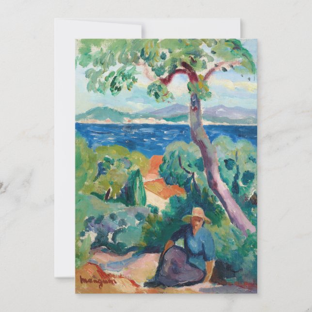 Carte Le chemin derrière la débauche | Henri Manguin (Devant)