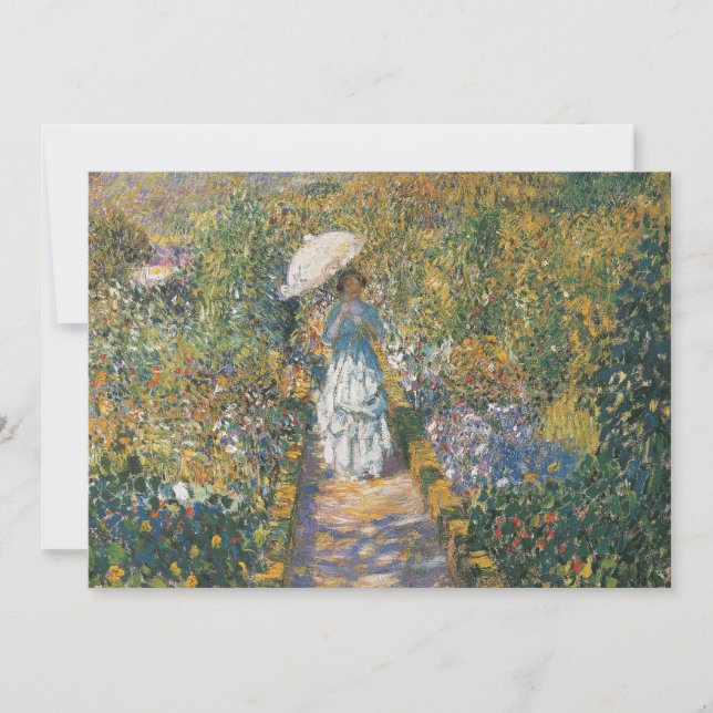 Carte Le chemin du jardin | Frederick Carl Frieseke (Devant)