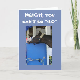 CARTE LE CHEVAL VOUDRA * BLESSEUR* QUE VOUS TOURNEZ **40