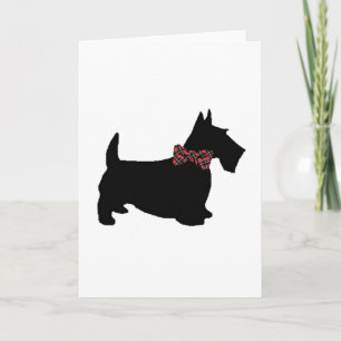 Carte Le Chien écossais dans la Cravate de la boue en pl