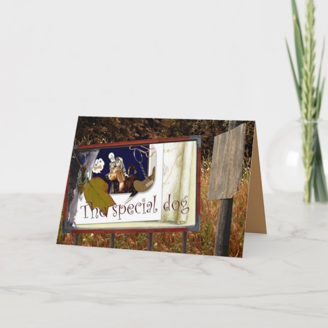 Carte Le chien spécial (Devant)
