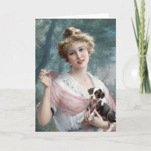 Carte Le chiot malicieux   Émile Vernon