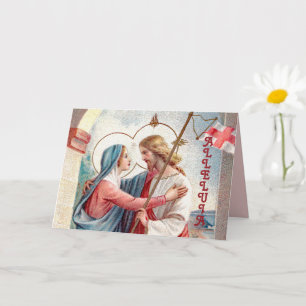 Carte Le Christ ressuscité salue sa mère (Détail ; MH01)