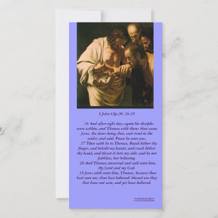 Carte Le Christ ressuscité voit Apôtre Thomas-Carte phot
