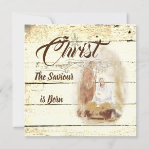 Carte Le Christ Sauveur est né 