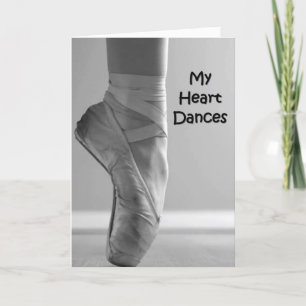 CARTE LE COEUR DANSE QUAND JE PENSE À VOUS-ANNIVERSAIRE