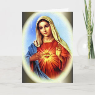 Carte Le Coeur Immaculé de la Bienheureuse Vierge Marie