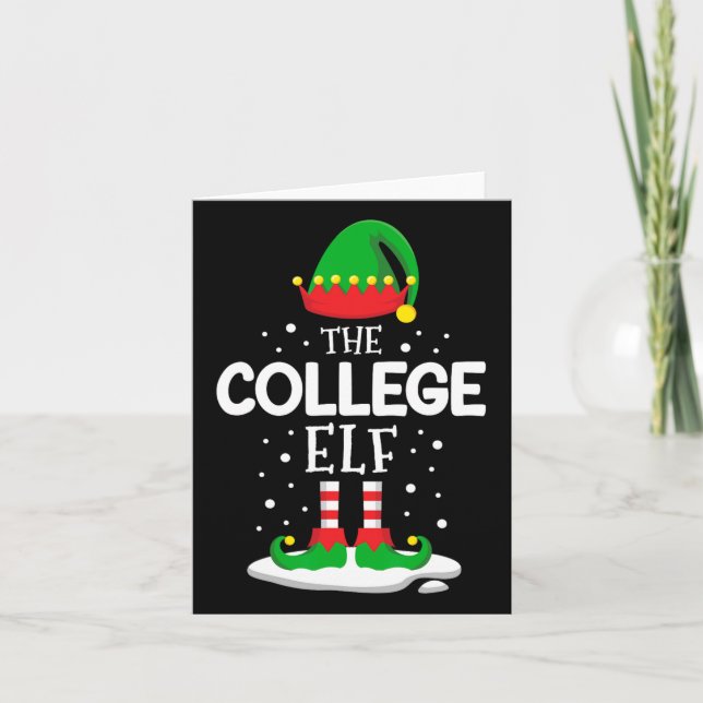 Carte Le collège Elf Christmas Family Corresponfit tenue (Devant)