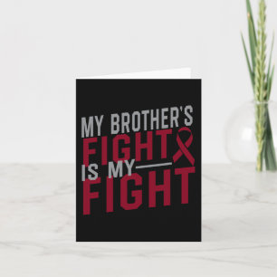 Carte Le combat de mon frère est mon combat contre l'ané