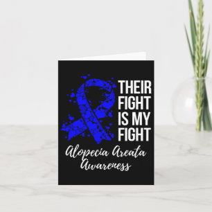 Carte Le combat est mon combat Alopecia Areata Sensibili