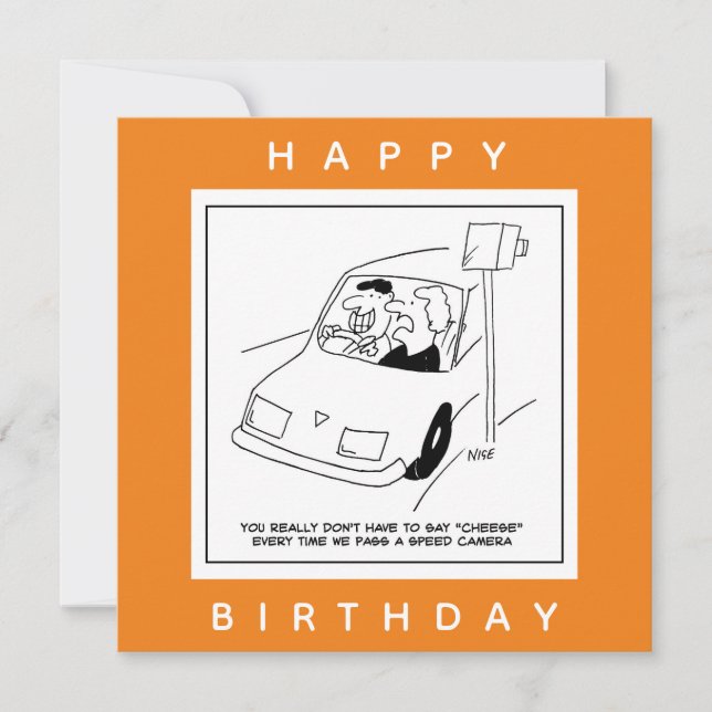 Carte Le conducteur dit du fromage en passant une caméra (Devant)