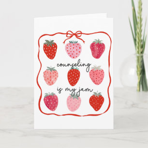 Carte Le conseil est ma confiture Conseillère fraise San