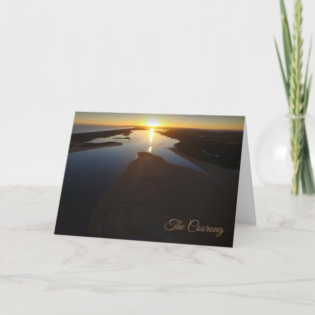 Carte Le Coorong au coucher du soleil (Devant)
