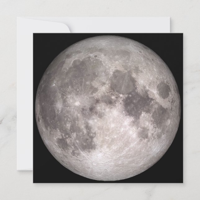 Carte Le côté proche de la Lune (Paysage lunaire) (Devant)