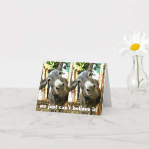 Carte *LE COUPLE DONKEY EST EN DÉBARRAGE* 60e ANNIVERSAI