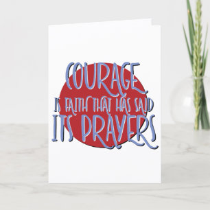 Carte Le Courage Est L'Anniversaire Du Slogan De Récupér