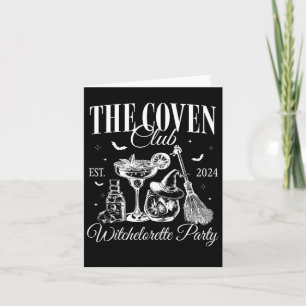 Carte Le Coven Club Witch Bychelorette Halloween gothiqu