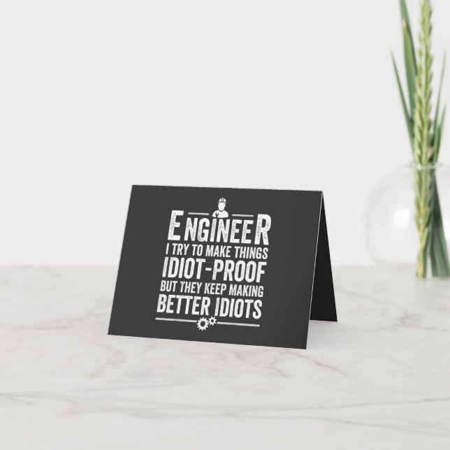 Carte Le Crétin d'Engineer I (Devant)
