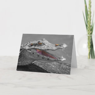 Carte Le crocodile souriant et les mouches