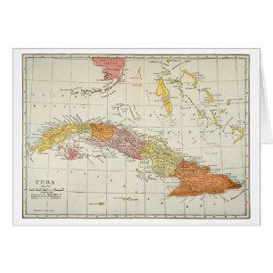 CARTE : Le CUBA, 1900