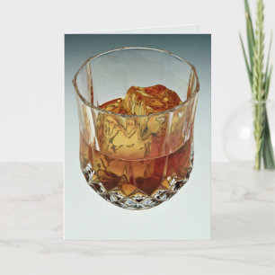 Carte Le culbuteur en verre a rempli de glaçons écossais