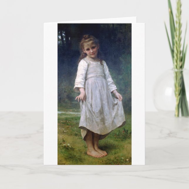 Carte Le Curtsey, Bouguereau (Devant)