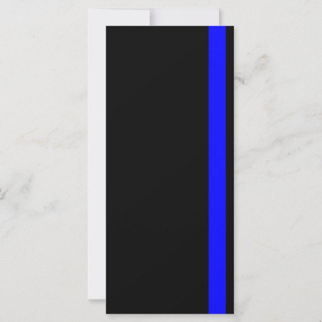 Carte Le Décor Symbolique De Ligne Bleue Mince (Devant)