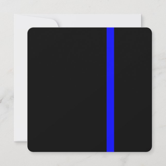 Carte Le Décor Symbolique De Ligne Bleue Mince (Devant)