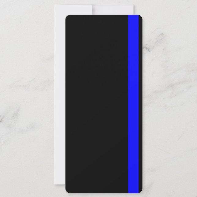 Carte Le Décor Symbolique De Ligne Bleue Mince (Devant)