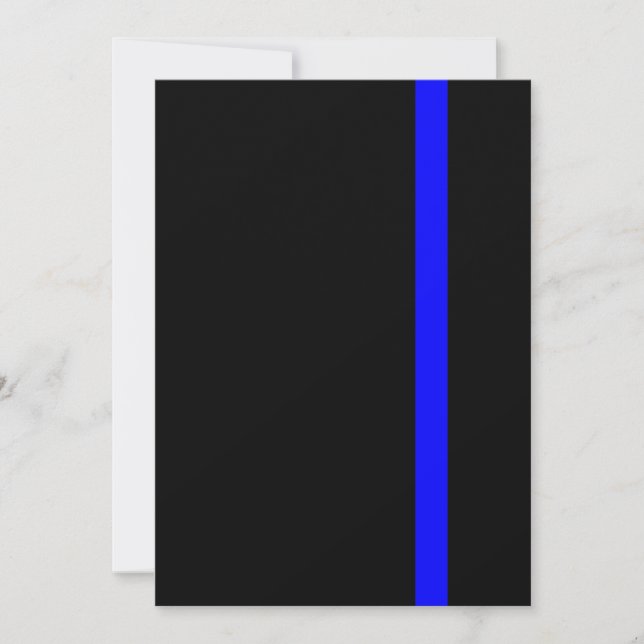 Carte Le Décor Symbolique De Ligne Bleue Mince (Devant)