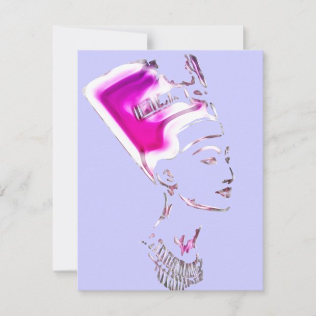 Carte Le design néfertiti de la déesse égyptienne (Devant)
