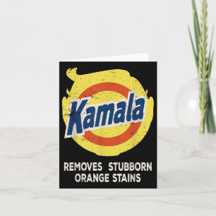 Carte Le détergent Kamala élimine les taches d'orange tê