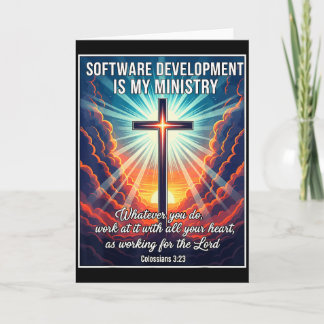 Carte Le développement de logiciels chrétiens est mon mi