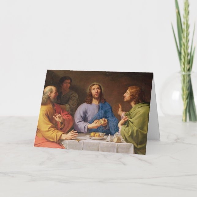 Carte Le dîner chez Emmaus (Devant)