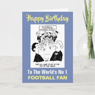 Carte Le fan de football n°1 du monde - Joyeux anniversa