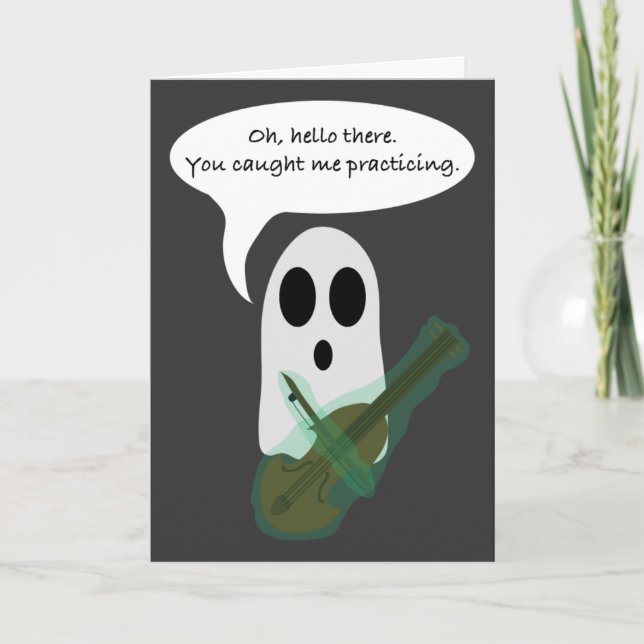 Carte Le fantôme de Punny Halloween (Devant)