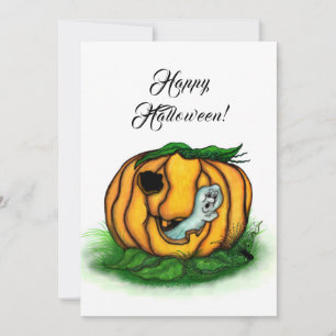 Carte Le fantôme d'Halloween