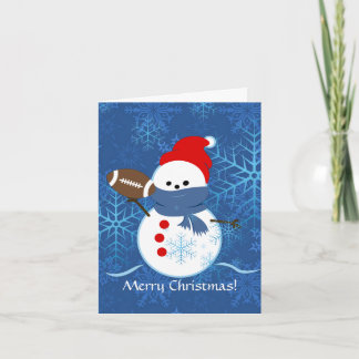 Carte - le football de bonhomme de neige