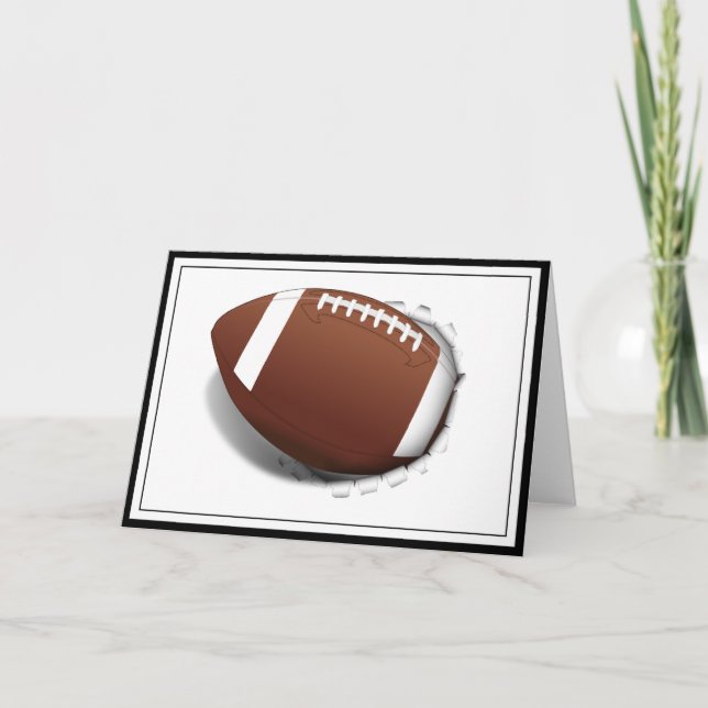 Carte Le football se déchire (Devant)